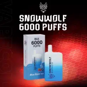 snowwolf 6000 puffs blue razz ice