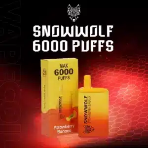 snowwolf 6000 puffs strawberry banana