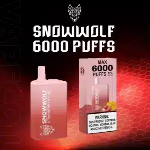 snowwolf 6000 puffs strawberry mango